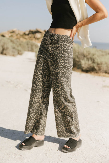 Kortnee Leopard Print Jeans - FINAL SALE