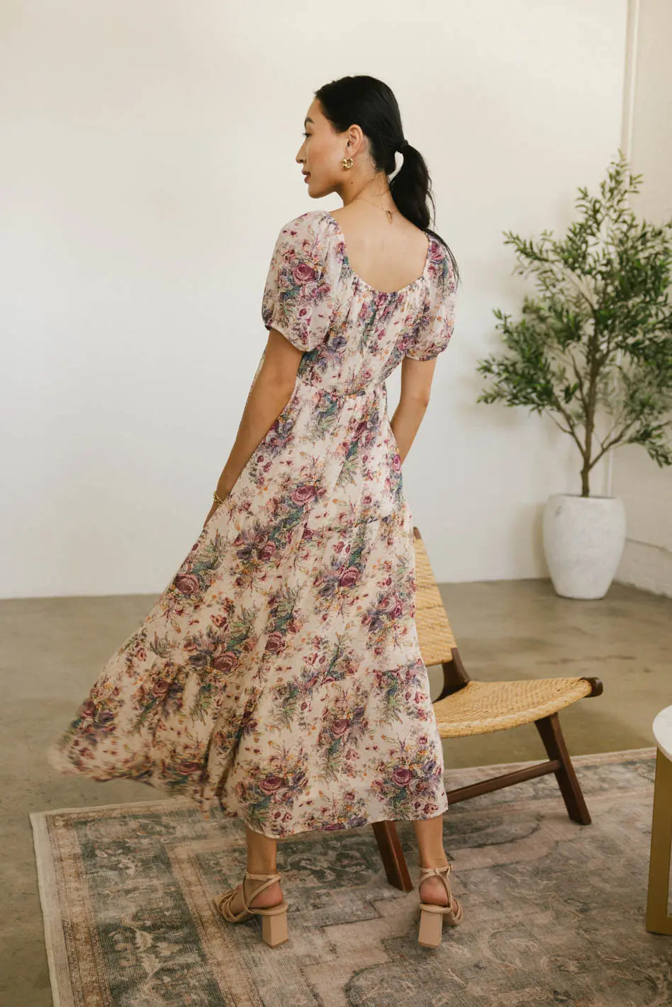 Keiko Floral Midi Dress - FINAL SALE