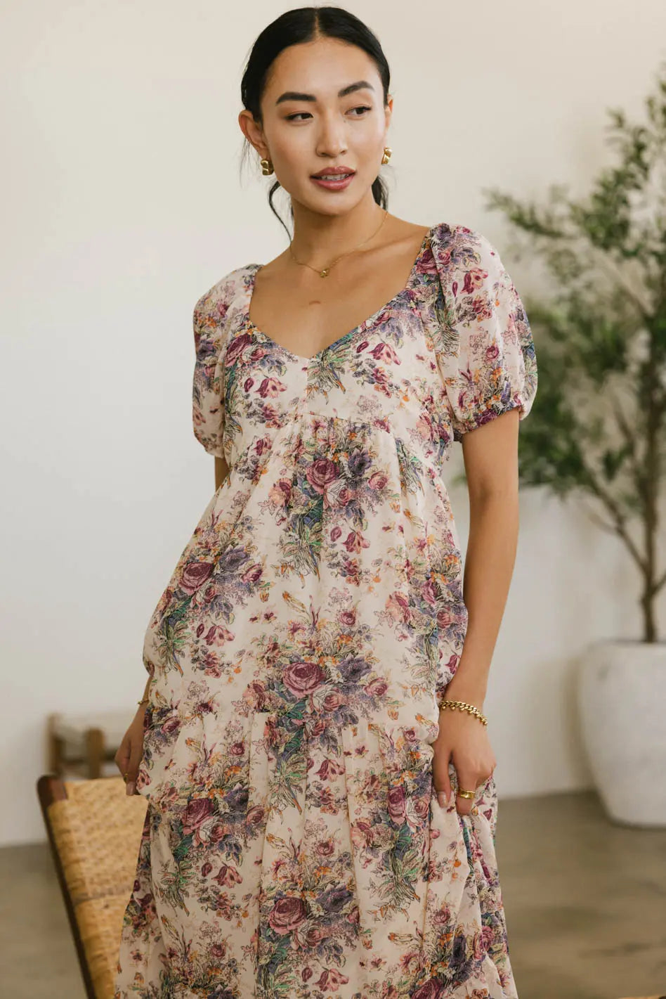 Keiko Floral Midi Dress - FINAL SALE
