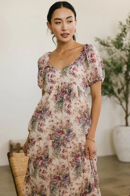 Keiko Floral Midi Dress - FINAL SALE