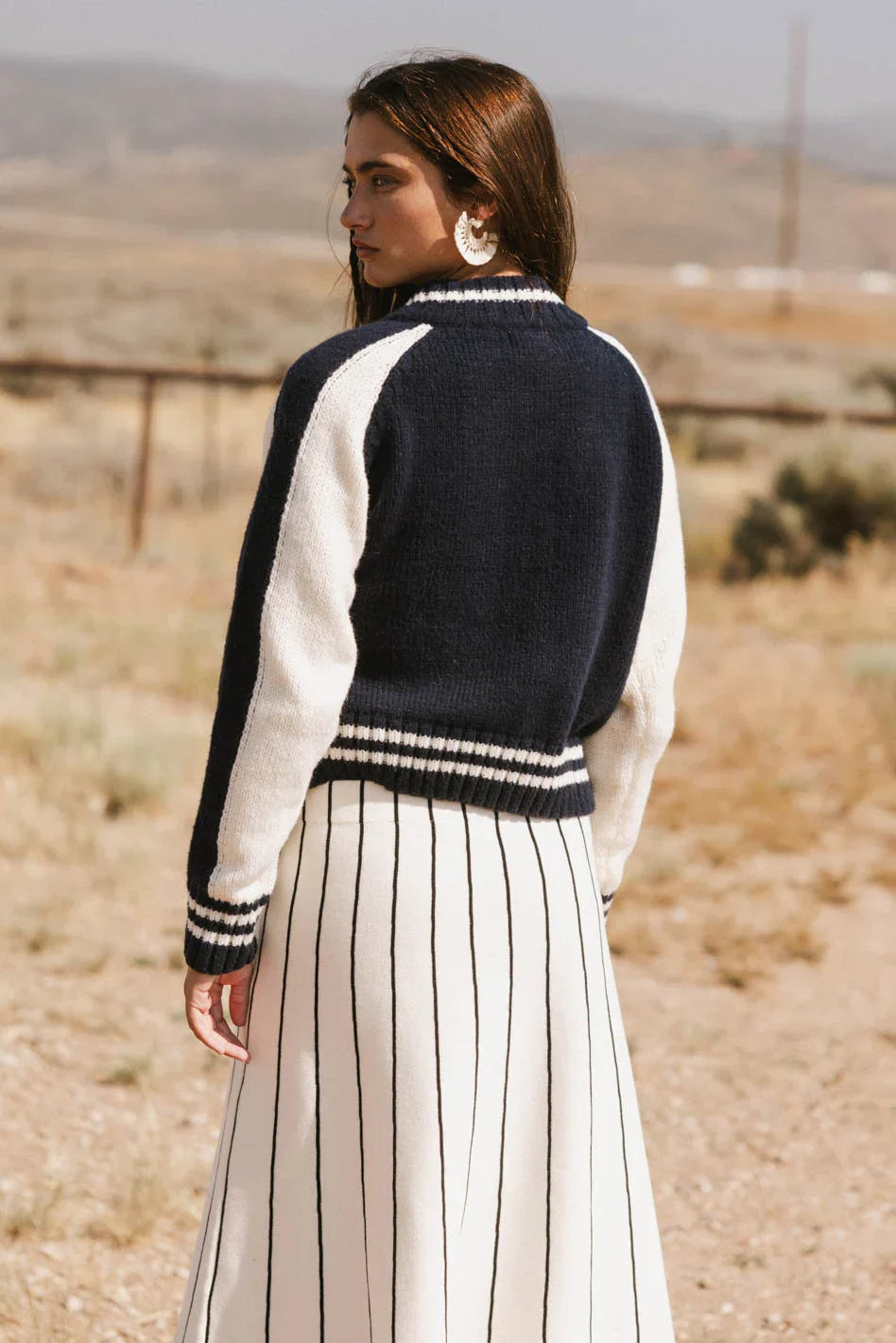 Sebastian Knit Jacket in Navy - FINAL SALE