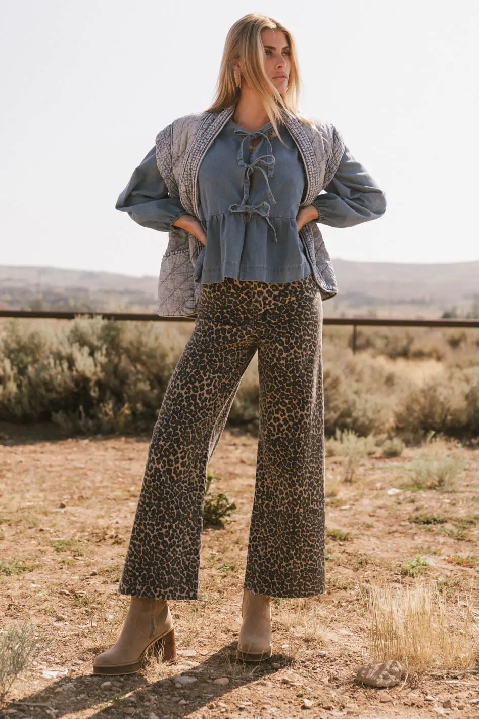 Kortnee Leopard Print Jeans - FINAL SALE