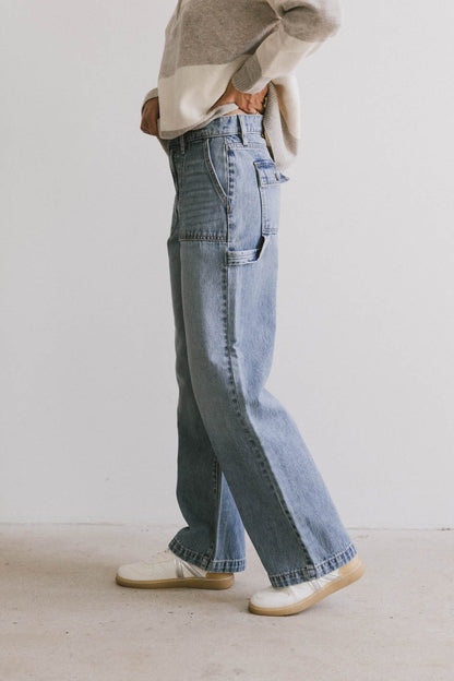 Remi Wide Leg Denim in Light Wash - FINAL SALE