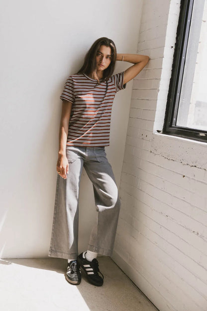 Leila Wide Leg Jeans in Grey - FINAL SALE