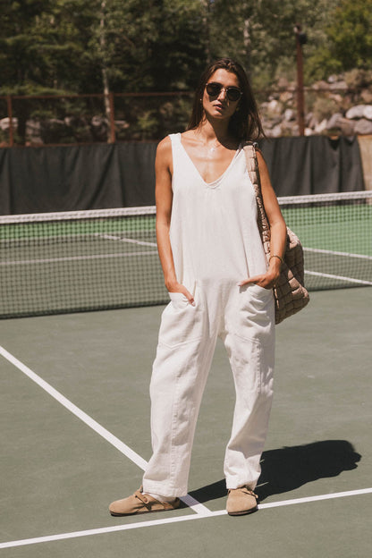 Marie Jumpsuit in Cream - FINAL SALE