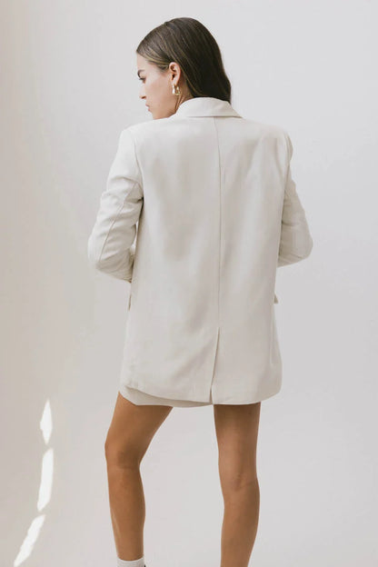 Crystal Blazer in Cream - FINAL SALE