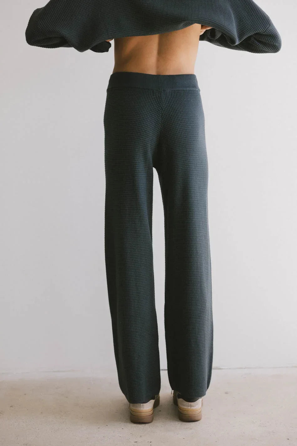 Jesse Waffle Knit Pants in Navy - FINAL SALE