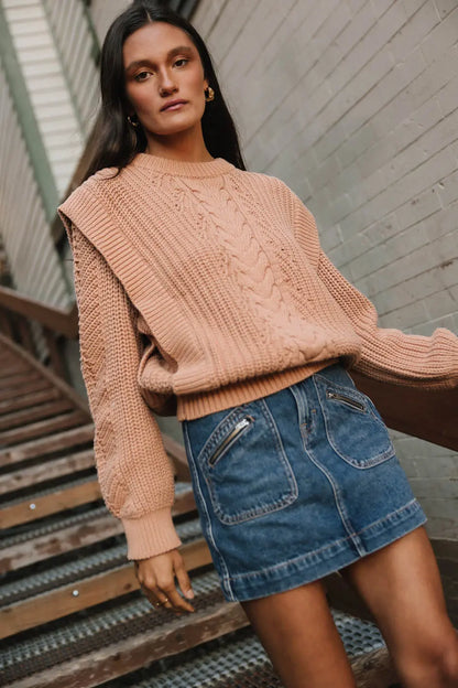 Dream Knit Sweater in Blush - FINAL SALE