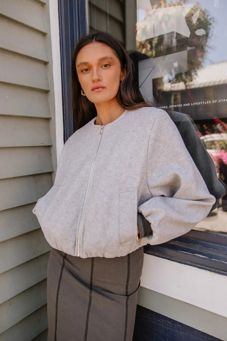Vesper Brushed Bomber Jacket - FINAL SALE