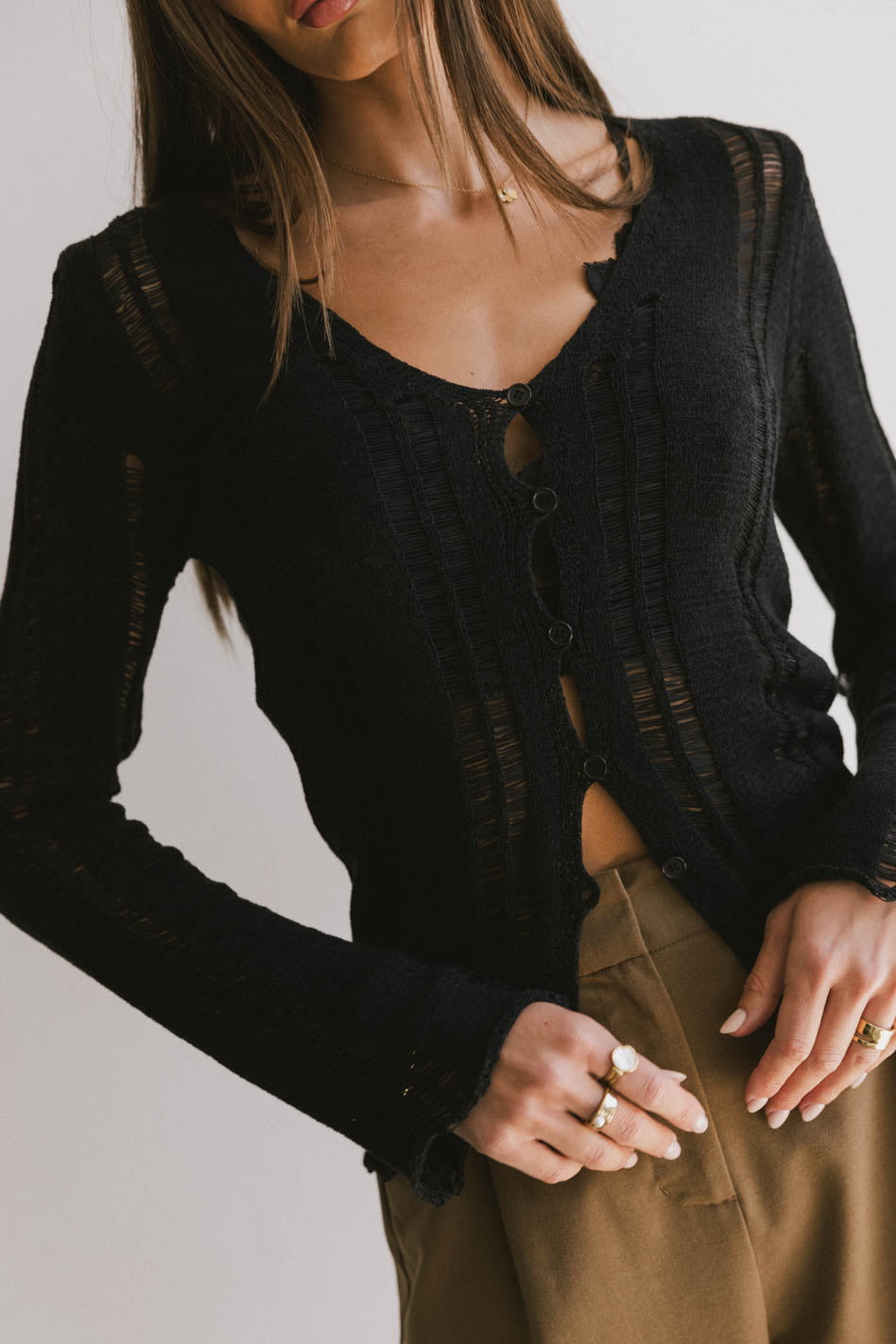 Missy Sheer Button Up - FINAL SALE