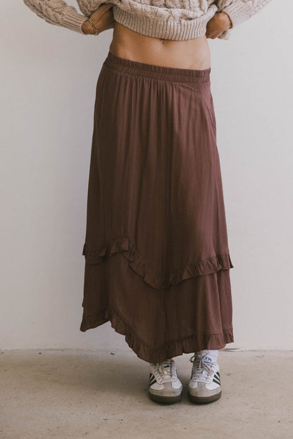Franky Midi Skirt in Mauve - FINAL SALE