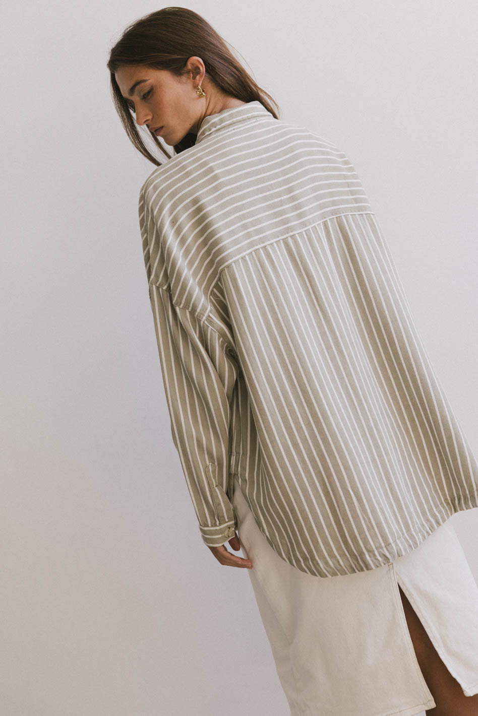 Ezti Striped Button Up - FINAL SALE