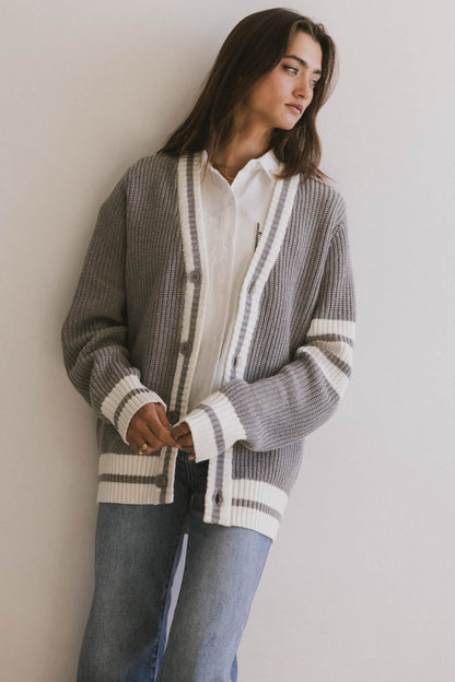 Aurelia Knit Cardigan in Grey - FINAL SALE