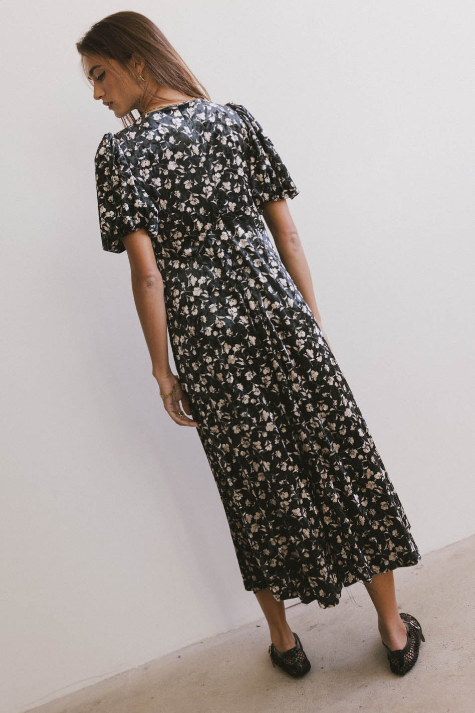 Serena Velvet Midi Dress - FINAL SALE