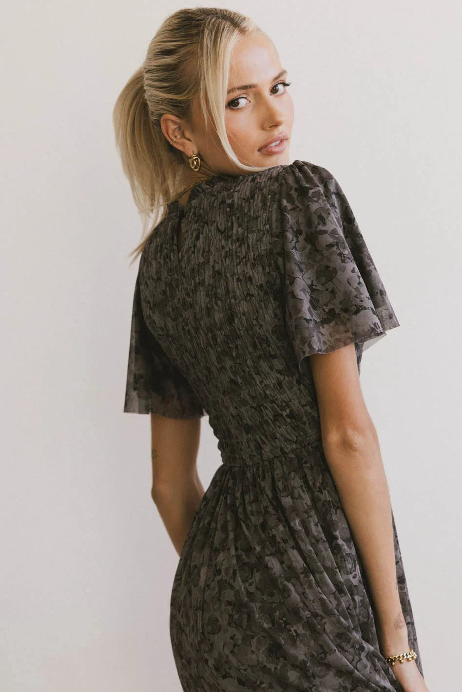Sofia Midi Dress in Purple - FINAL SALE