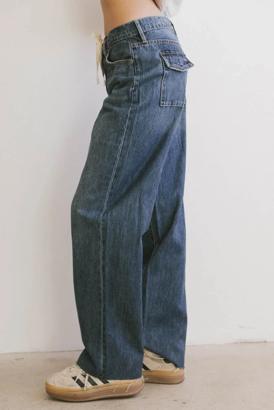 Sloan Baggy Denim in Dark Wash - FINAL SALE