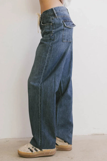 Sloan Baggy Denim in Dark Wash - FINAL SALE