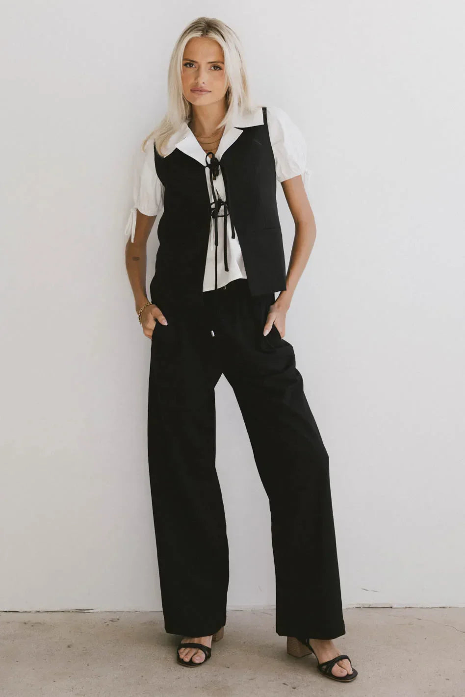 Eslyn Oversized Vest in Black - FINAL SALE