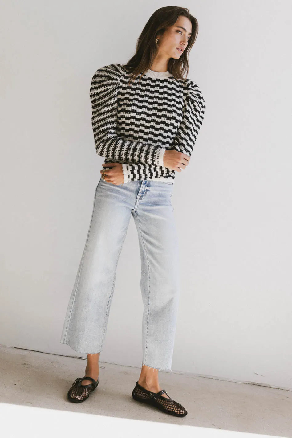 Dustin Knit Sweater in Black - FINAL SALE