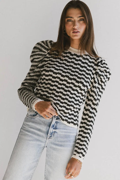 Dustin Knit Sweater in Black - FINAL SALE