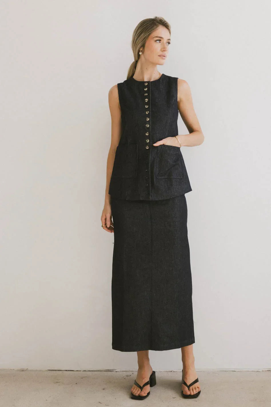 Miriam Denim Vest - FINAL SALE