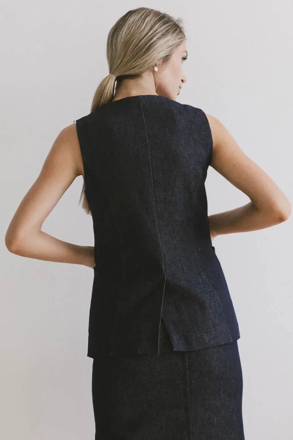 Miriam Denim Vest - FINAL SALE
