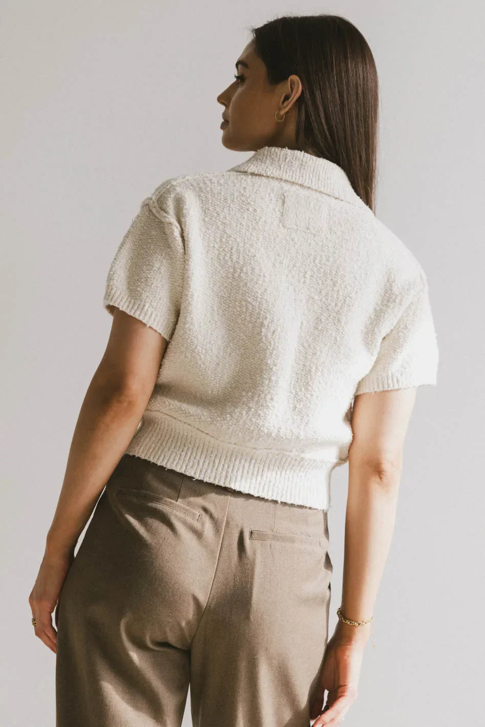 Hayes Knit Cardigan in Cream - FINAL SALE