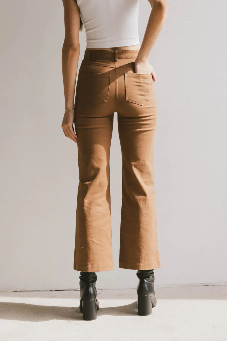 Sable Straight Leg Pants in Camel - FINAL SALE