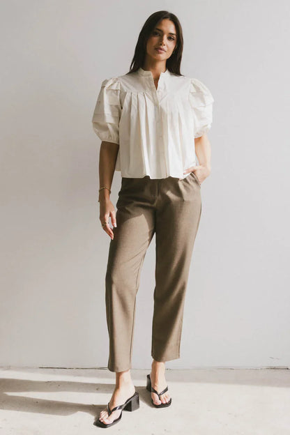 Kamryn Trouser in Mocha - FINAL SALE