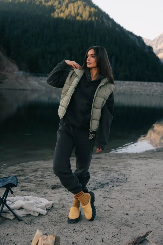 Out of Office Sweatpants in Charcoal - FINAL SALE