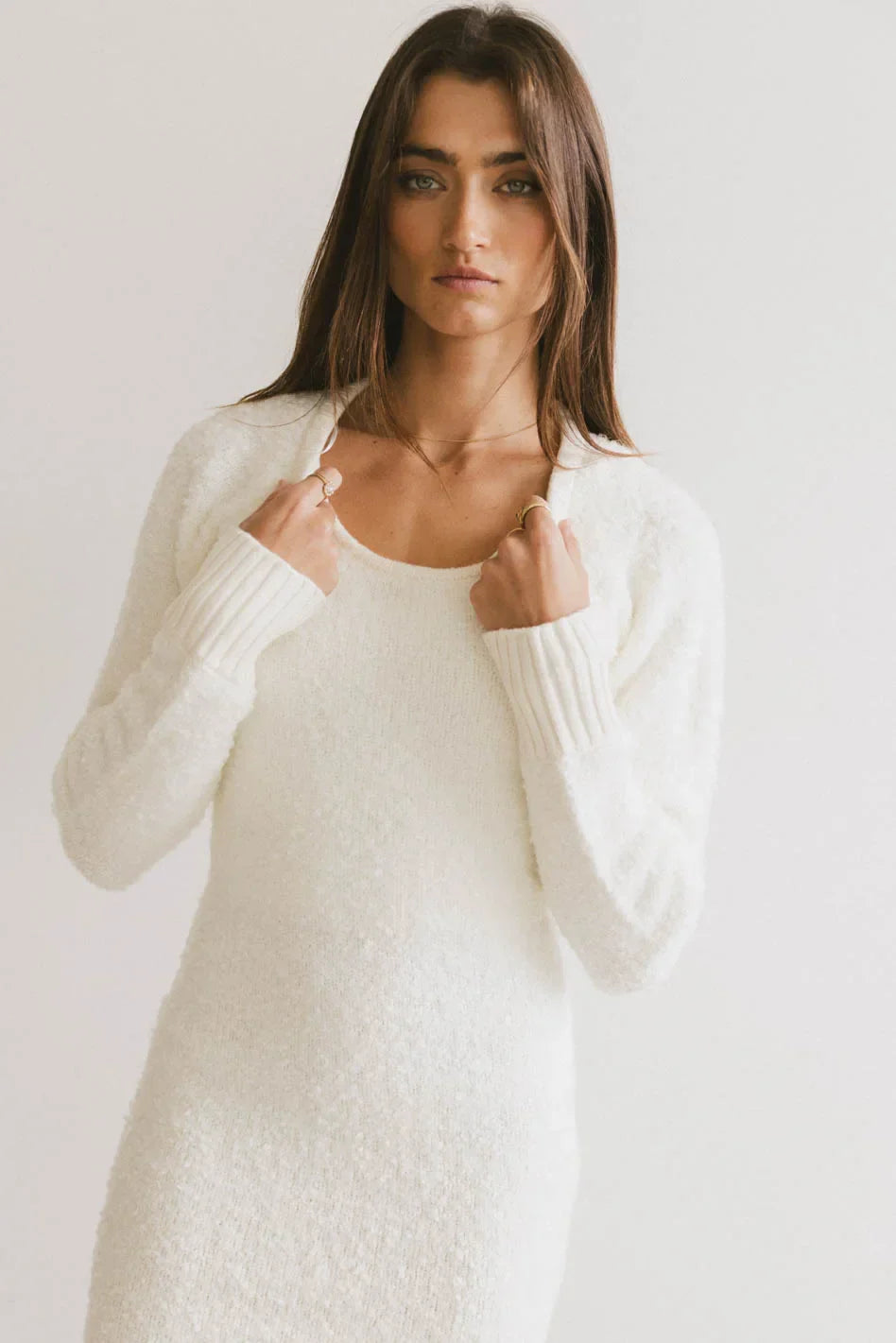 Winslow Knit Shrug in Ivory - FINAL SALE