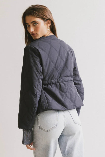 Zola Quilted Jacket in Navy - FINAL SALE