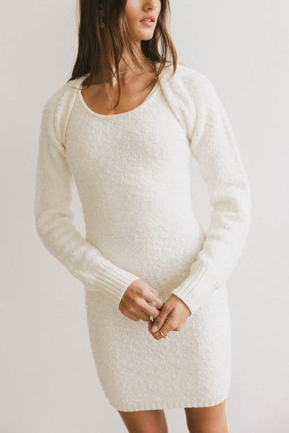 Winslow Knit Shrug in Ivory - FINAL SALE