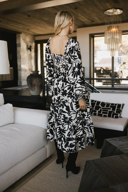 Soren Midi Dress in Black - FINAL SALE