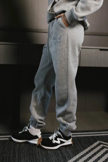 Out of Office Sweatpants in Heather Grey - FINAL SALE