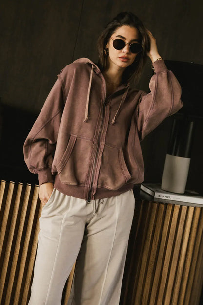 Viva Zip Up in Purple - FINAL SALE