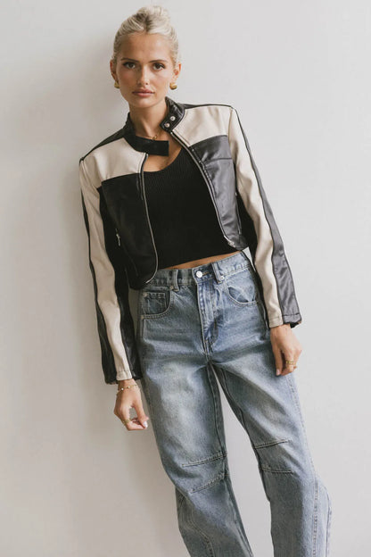 Leda Vegan Leather Jacket - FINAL SALE