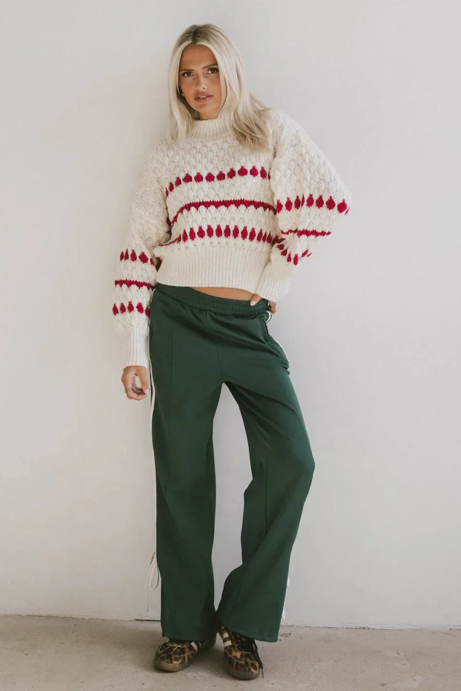 Astrid Track Pants in Green - FINAL SALE