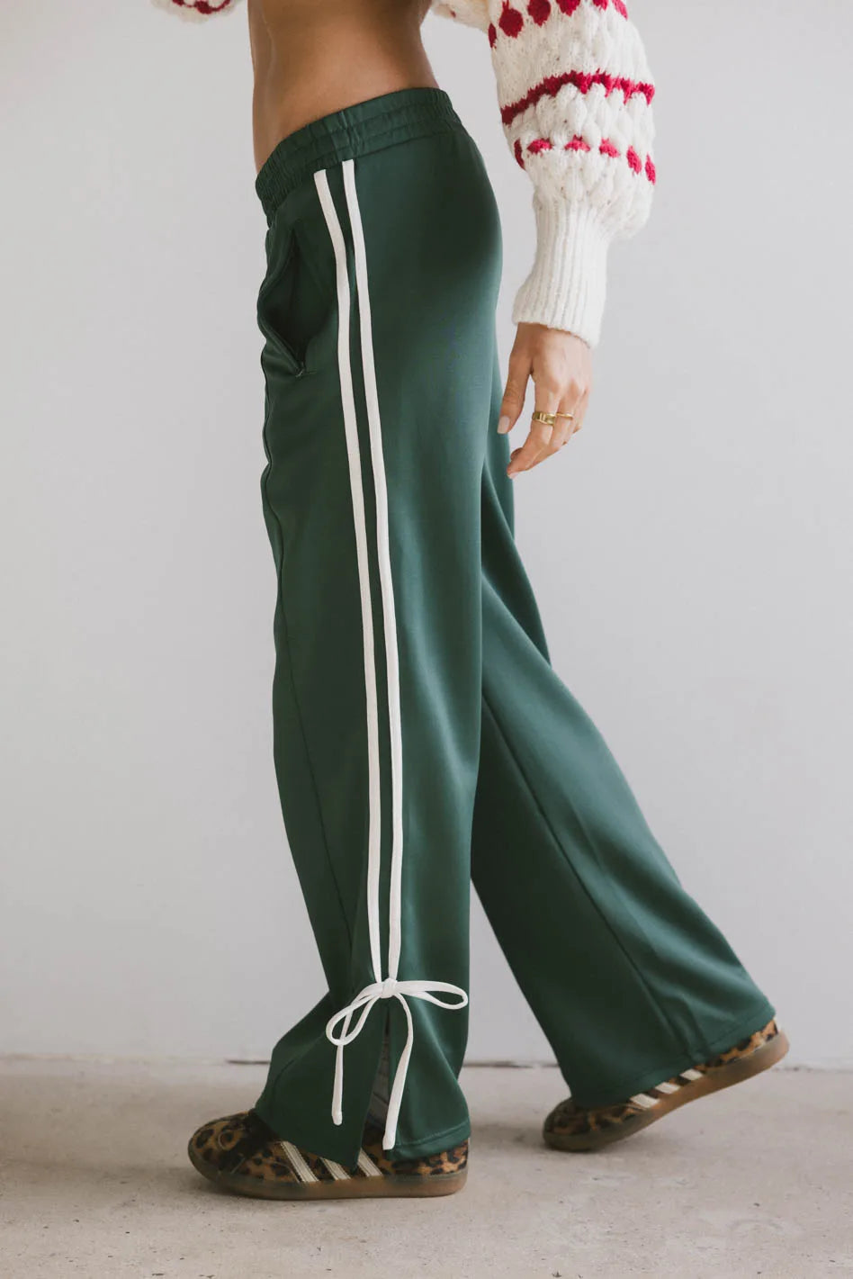 Astrid Track Pants in Green - FINAL SALE