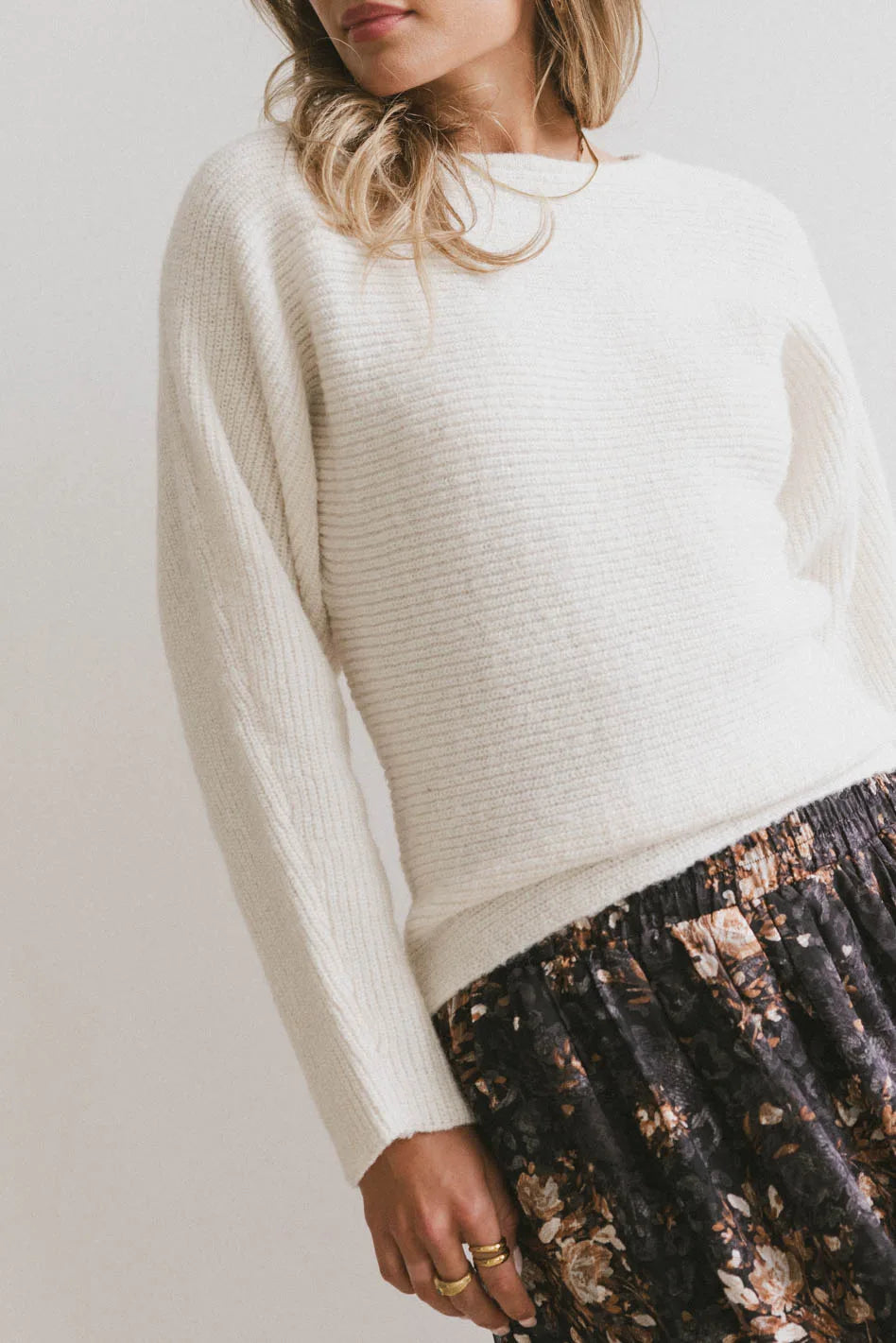 Azura Knit Sweater in Cream - FINAL SALE