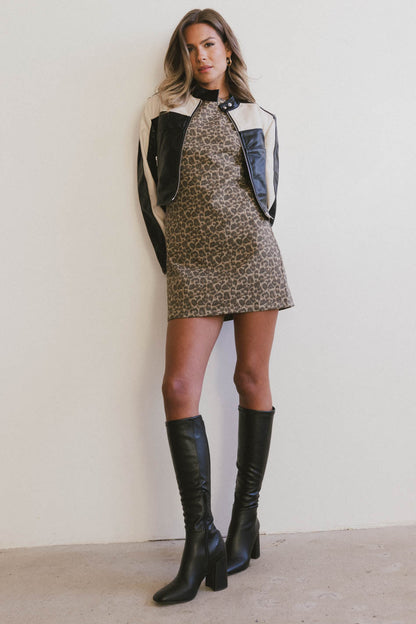 Penny Leopard Print Mini Dress - FINAL SALE