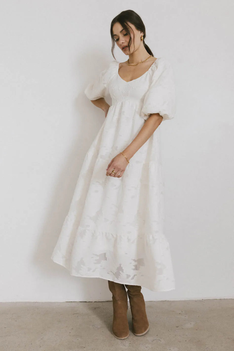 Bethany Maxi Dress in Ivory - FINAL SALE