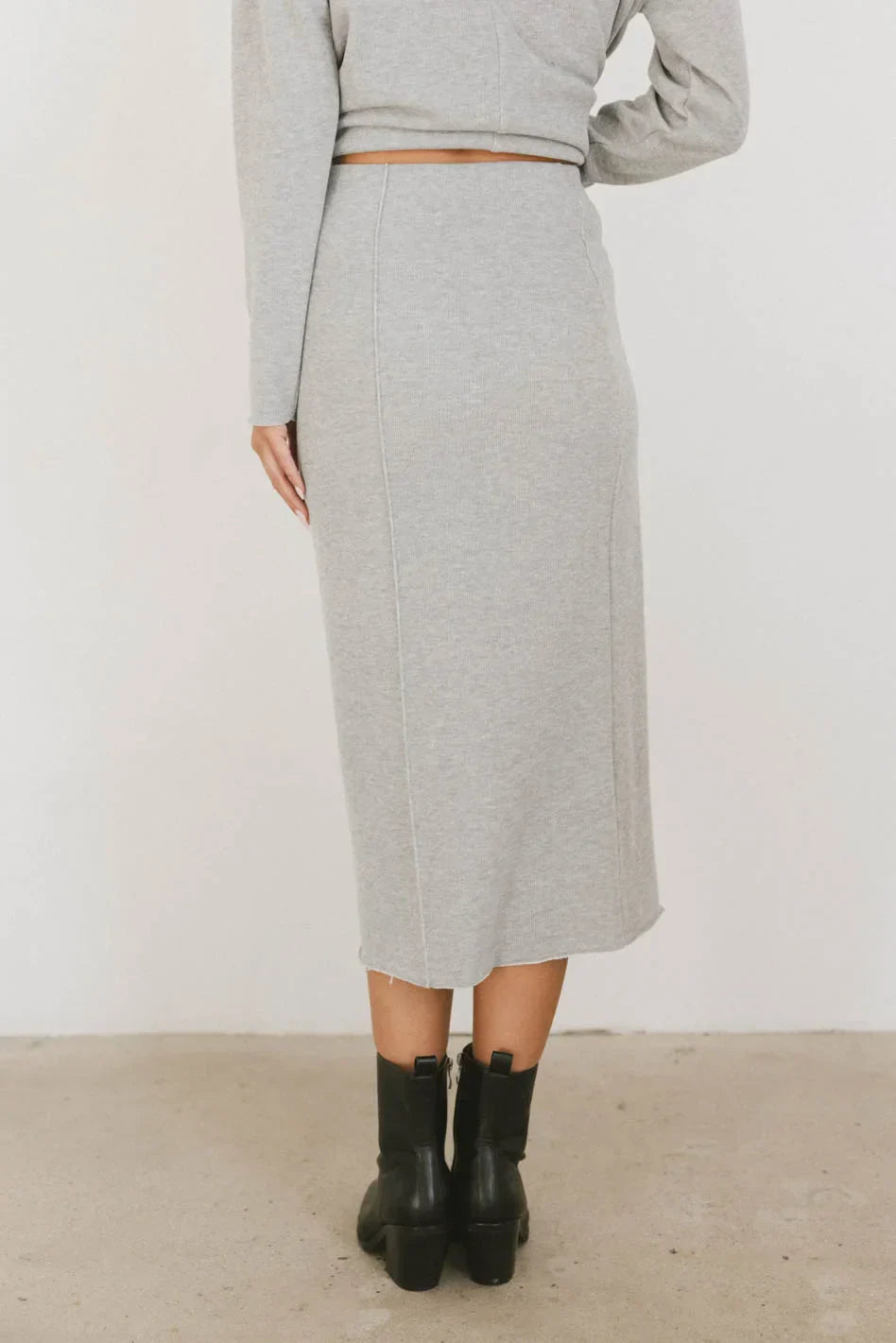 Harden Midi Skirt in Grey - FINAL SALE