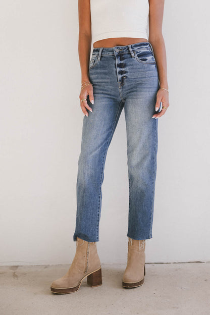 Amelia Straight Leg Jeans in Medium Wash - FINAL SALE