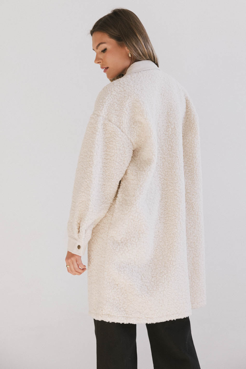 Milandra Sherpa Long Jacket - FINAL SALE