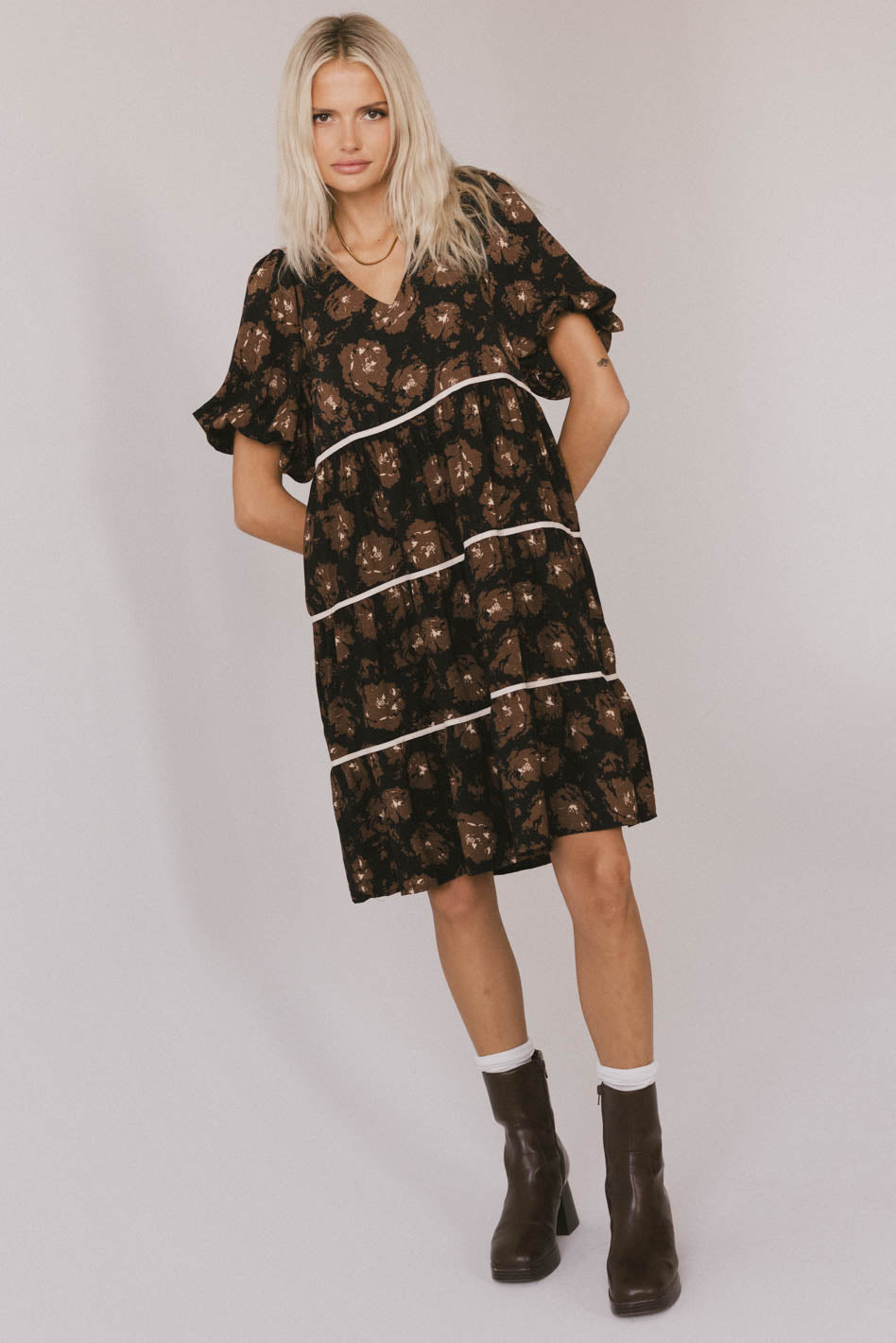 Ostella Floral Midi Dress - FINAL SALE