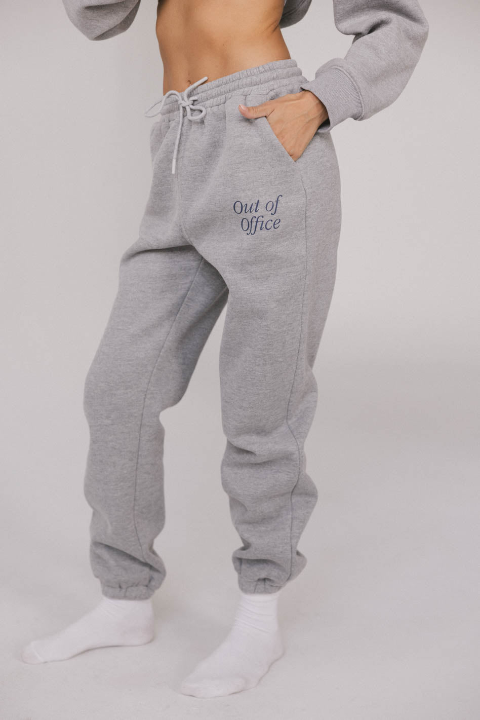 Out of Office Sweatpants in Heather Grey - FINAL SALE
