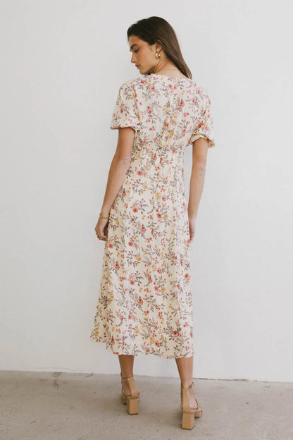 Ainsley Floral Midi Dress - FINAL SALE