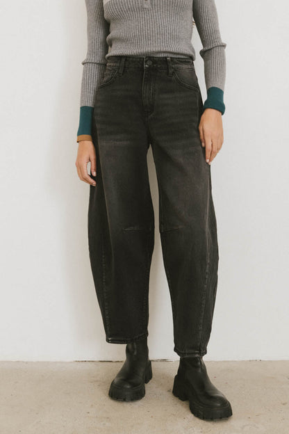 Lex Barrel Jeans in Black - FINAL SALE