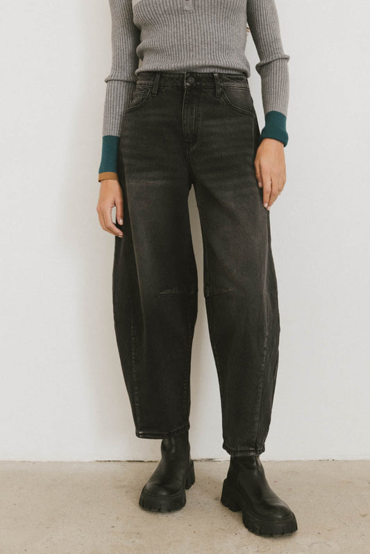 Lex Barrel Jeans in Black - FINAL SALE